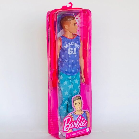 New in Box-Barbie Ken Fashionistas Doll #163 wearing Purple “Malibu” Top - Picture 5 of 12